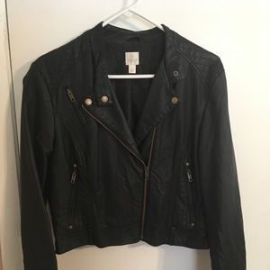 Faux leather jacket